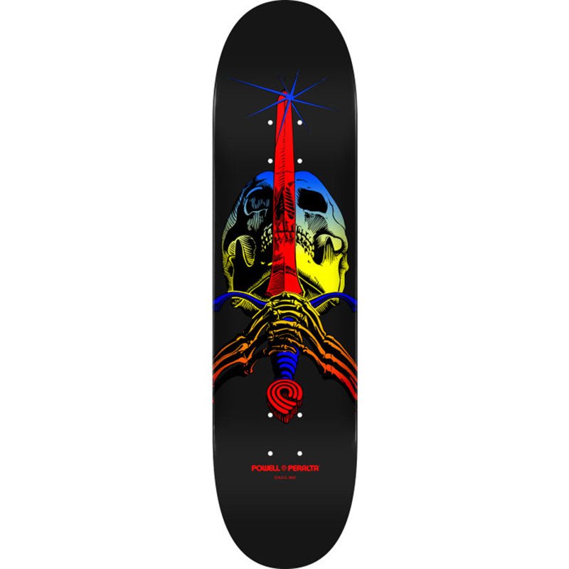 Powell Peralta 9" x 32.95" NEW Skull & Sword Yellow Fade - Shape 246 Skateboard Deck