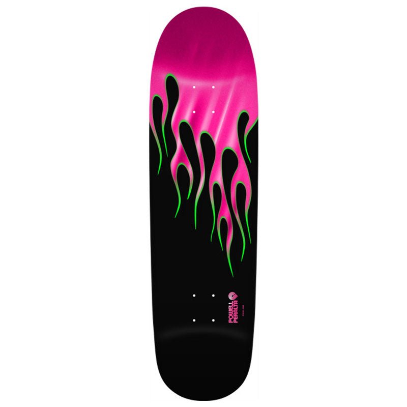 Powell Peralta 9.33" x 33.25" Nitro Hot Rod Flames Reissue Pink Skateboard Deck