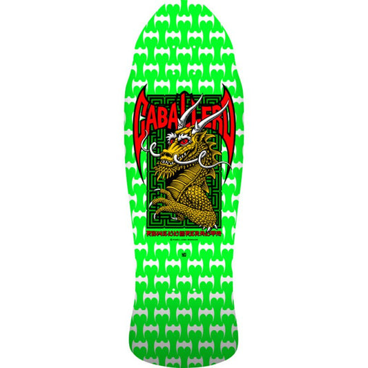 Powell Peralta 9.625" x 29.75" Steve Caballero Street Reissue Green/White Skateboard Deck