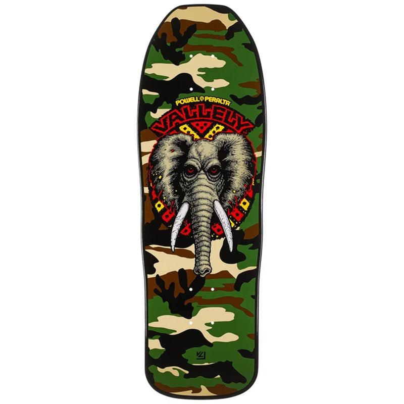 Powell Peralta 9.85" x 30" Mike Vallely Elephant Classic CAMO Skateboard Deck-5150 Skate Shop