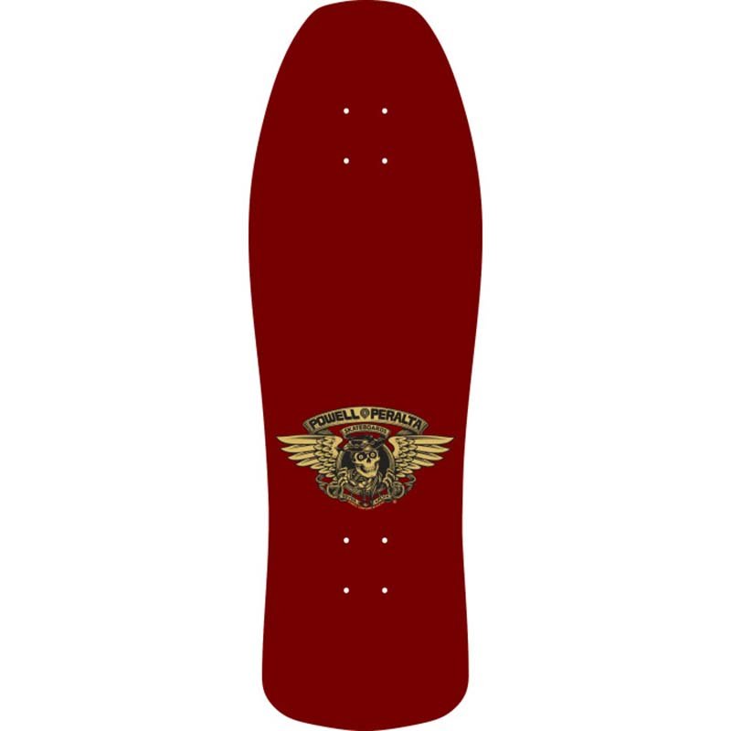 Powell Peralta 9.9" x 31.5" Ray Underhill Cross Reissue Burgundy/Gold Foil Skateboard Deck