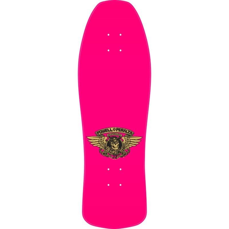 Powell Peralta 9.9" x 31.5" Ray Underhill Cross Reissue Pink/Gold Foil Skateboard Deck