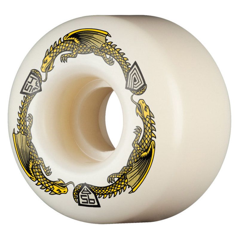 Powell Peralta Dragons 95A - V4 Symmetrical Shape - Medium Ride Patch - 54mm x 34mm 95A V4 Skateboard Wheels 4pk 5150 Skate Shop