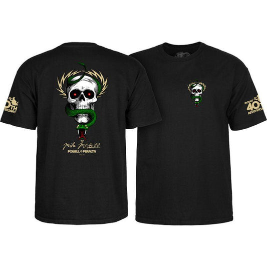 Powell Peralta McGill Skull & Snake 40th Anniversary Black T-Shirts 5150 Skate Shop