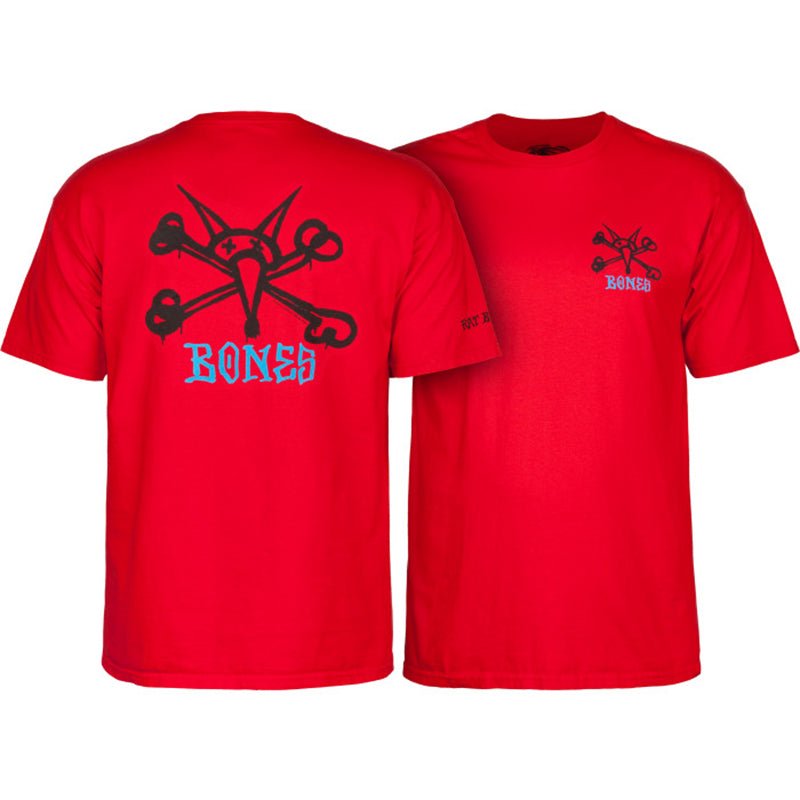 Powell Peralta Rat Bones Red 2X - LARGE Shot Sleeve T-shirt - 5150 Skate Shop