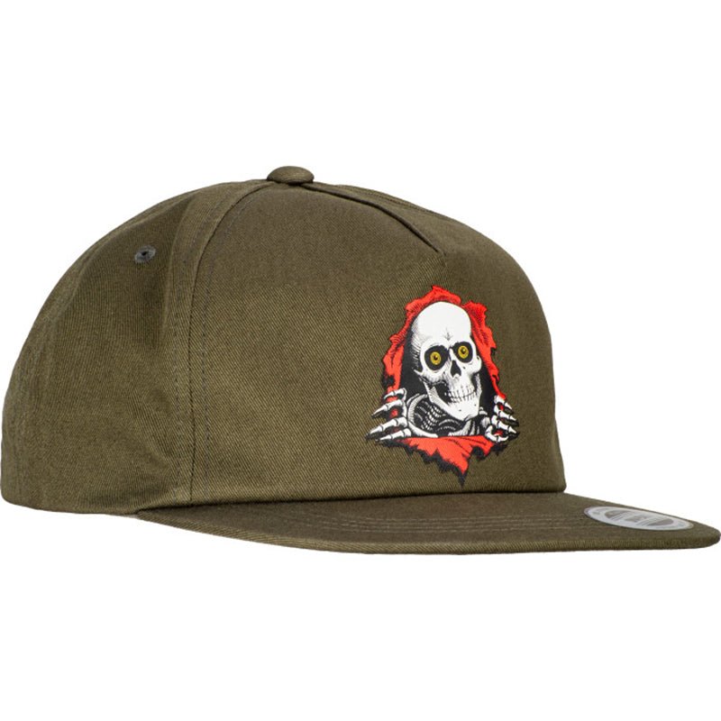 Powell Peralta Ripper "2" Snap Back Cap - Military Green