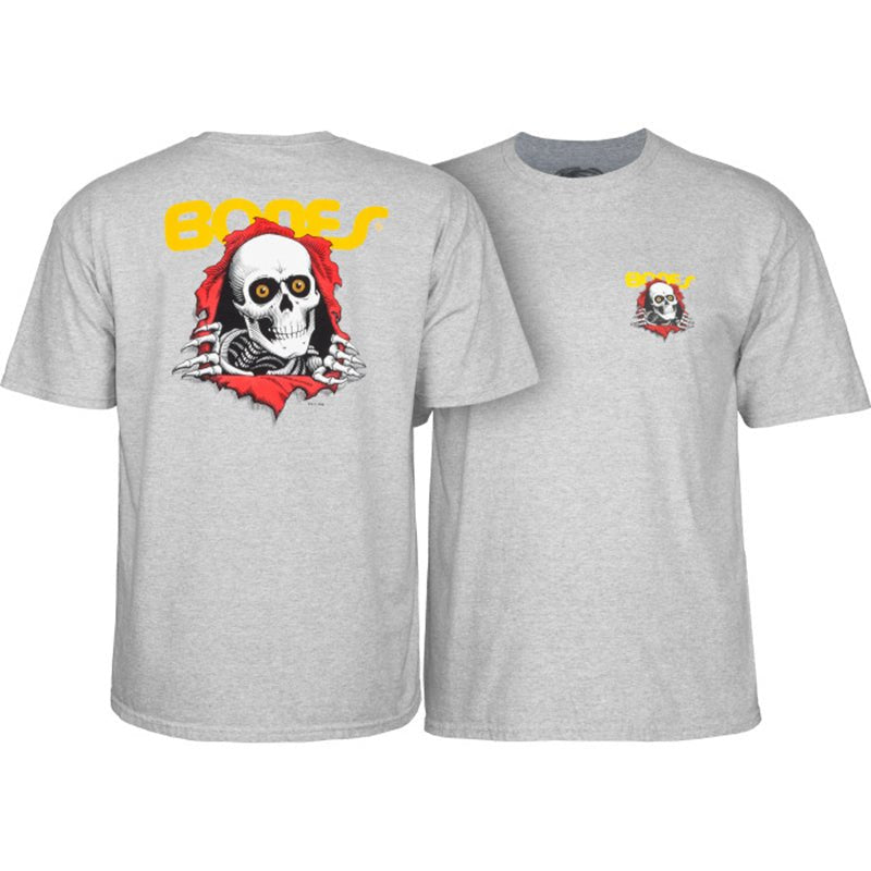 Powell Peralta Ripper GREY 2X - LARGE Short Sleeve T-shirt - 5150 Skate Shop