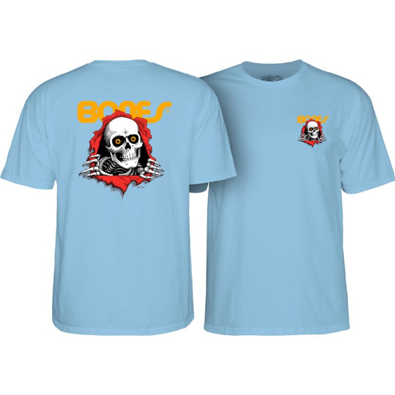 Powell Peralta Ripper Powder Blue SMALL Short Sleeve T-Shirt - 5150 Skate Shop