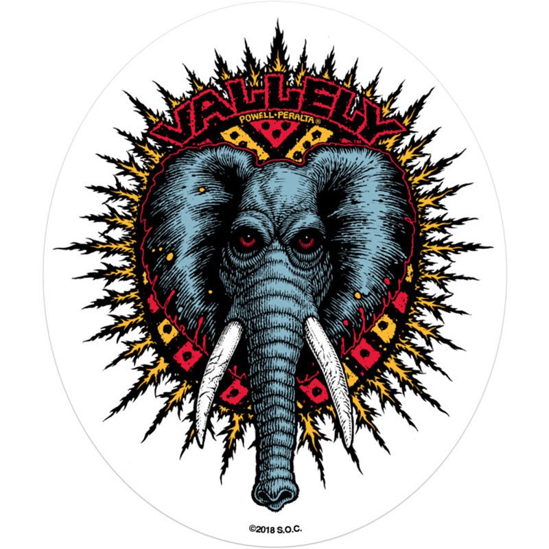 Powell Peralta Vallely Elephant Sticker 1pc