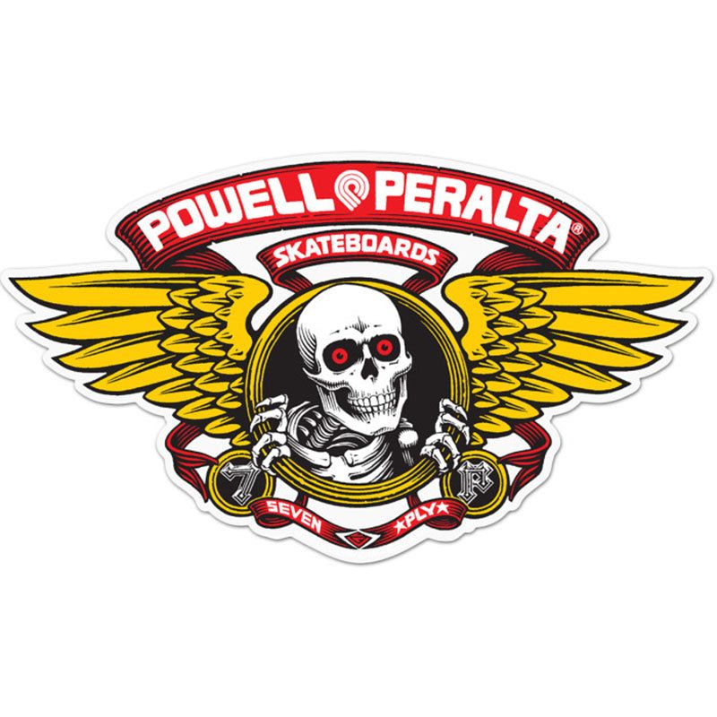 Powell Peralta Winged Ripper 12" Die-Cut Ramp Sticker - RED 5150 Skate Shop