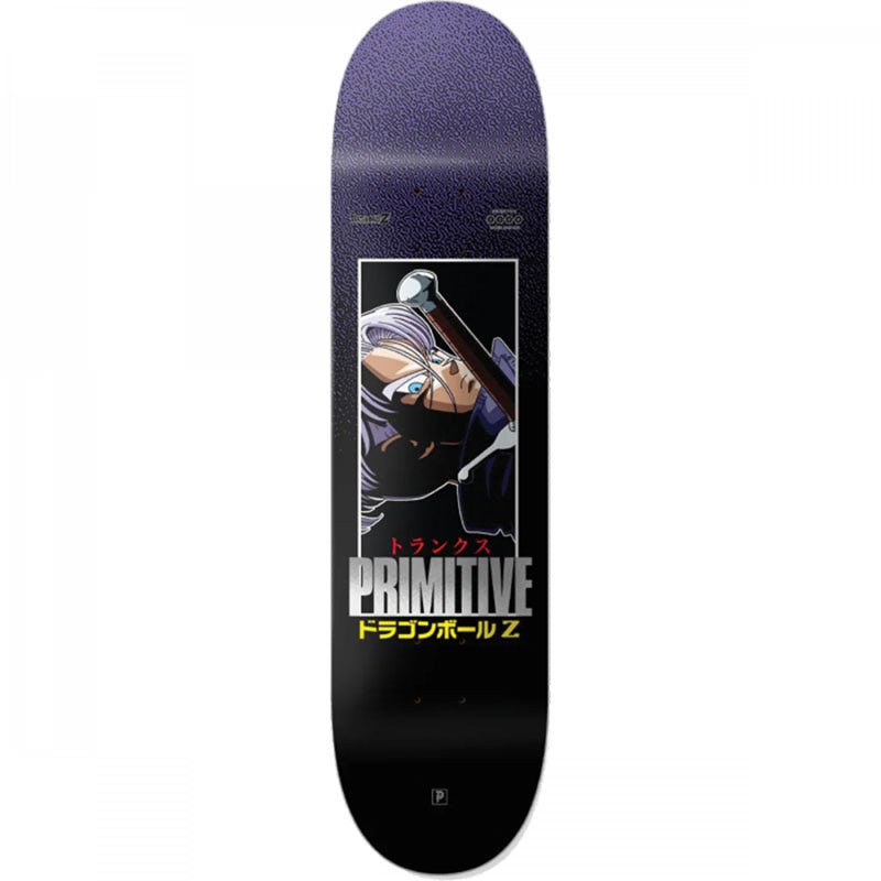 Primitive X Dragon Ball Z 8.0" x 31.75" RESISTANCE BLACK Skateboard Deck