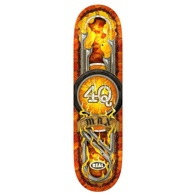 Real 8.5" MAX 4Q CATHEDRAL Skateboard Deck 5150 Skate Shop