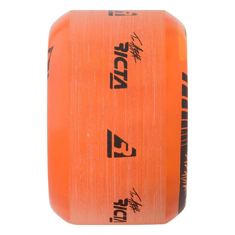 Ricta 53mm 95a Asta Speedrings Clear Orange Slim Skateboard Wheels 4pk 5150 Skate Shop