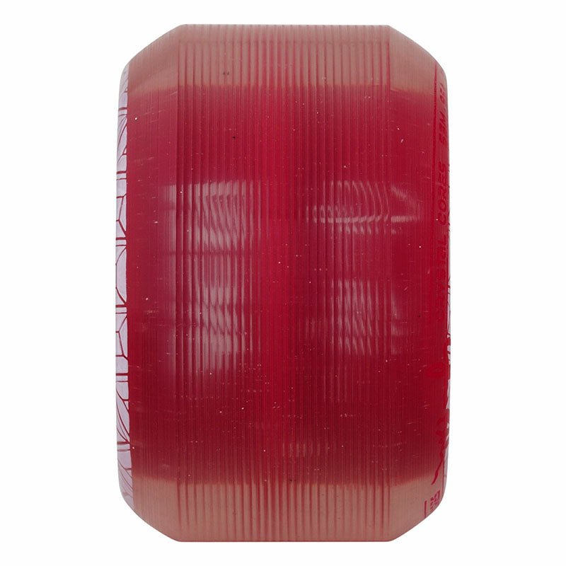 Ricta 53mm 95a Shanahan Crystal Cores Clear Metallic Red Skateboard Wheels 4pk