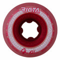 Ricta 53mm 95a Shanahan Crystal Cores Clear Metallic Red Skateboard Wheels 4pk