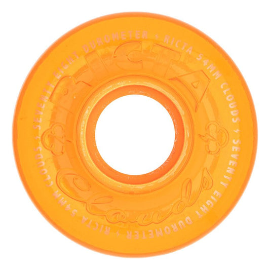 Ricta 54mm 78a Hi Vis Clouds Orange Skateboard Wheels 4pk - 5150 Skate Shop