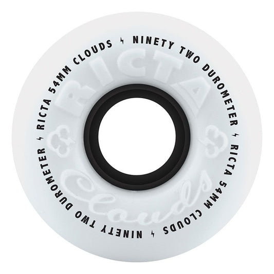Ricta 54mm 92a Clouds Black Skateboard Wheels 4pk 5150 Skate Shop