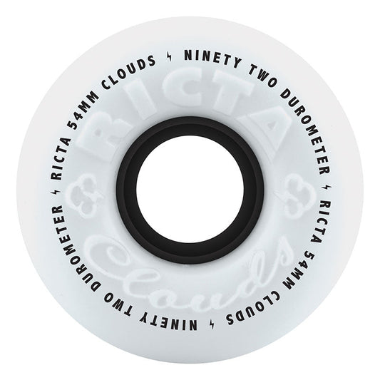Ricta 54mm 92a Clouds Black Skateboard Wheels 4pk
