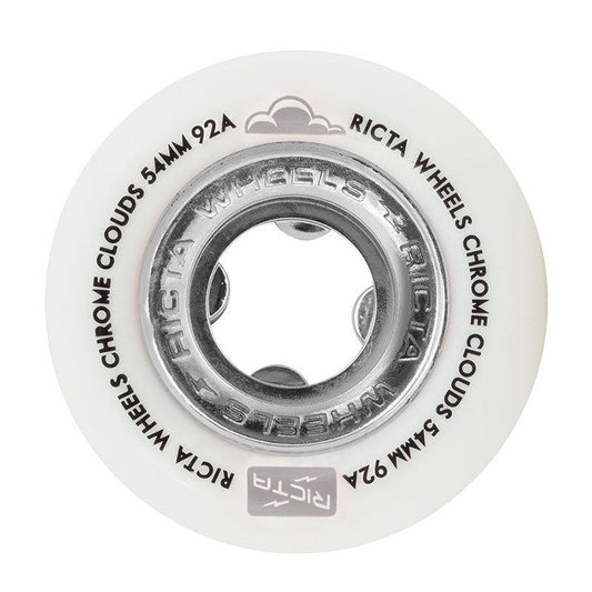 Ricta 56mm 92a Chrome Clouds Black Skateboard Wheels 4pk 5150 Skate Shop