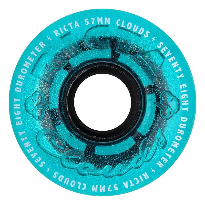Ricta 57mm 78a Iridescent Clouds Blue Skateboard Wheels 4pk 5150 Skate Shop
