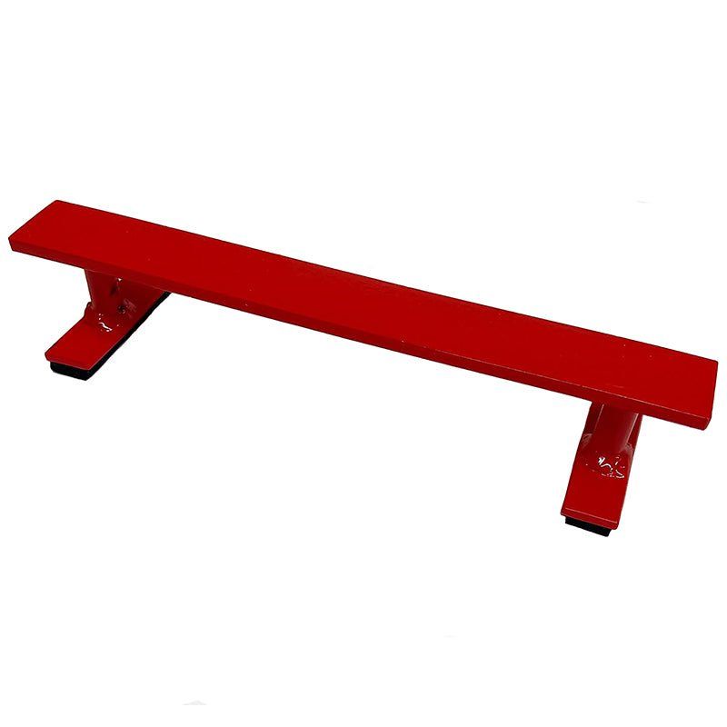Rogers Rails 8" Powder Coated FLAT Red Fingerboard Rail 5150 Skate Shop