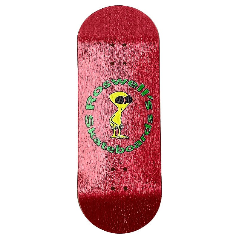 Roswell's UV Digital Printing PINK RD - 5 Fingerboard Decks - 5150 Skate Shop