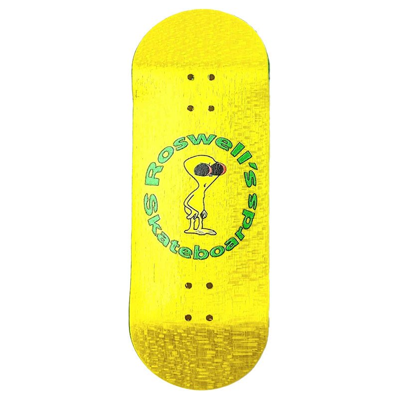 Roswell's UV Digital Printing YELLOW RD - 5 Fingerboard Decks - 5150 Skate Shop