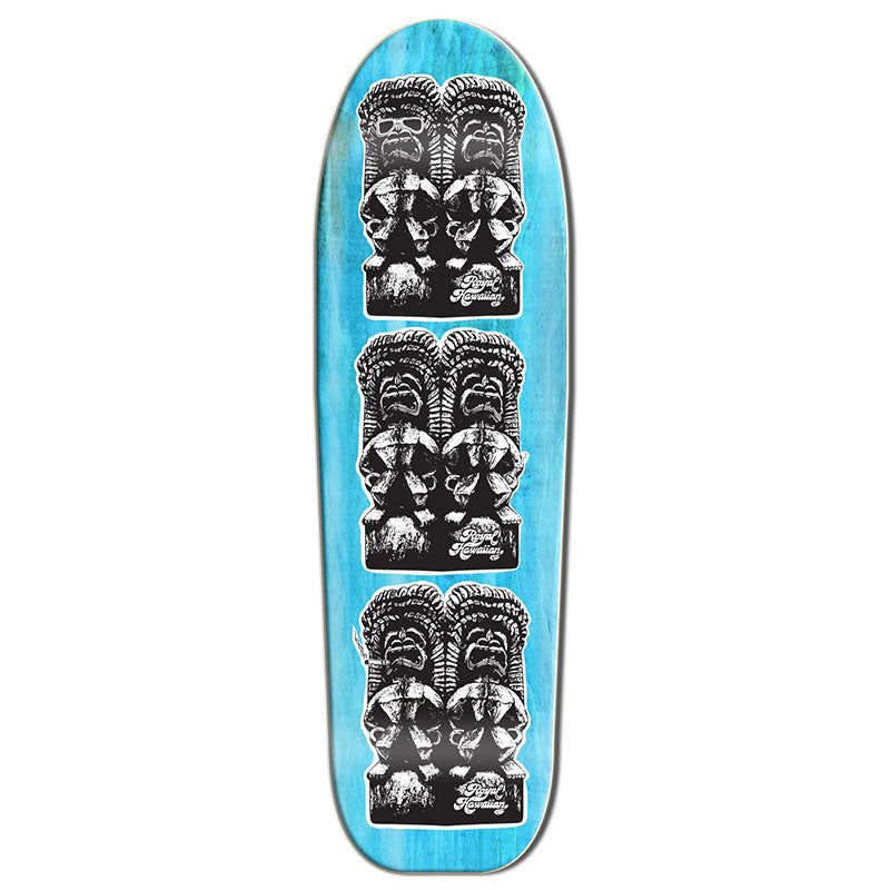 Royal Hawaiian Pool Service 9.75" x 32.25" TIKI Blue Stain Skateboard Deck 5150 Skate Shop