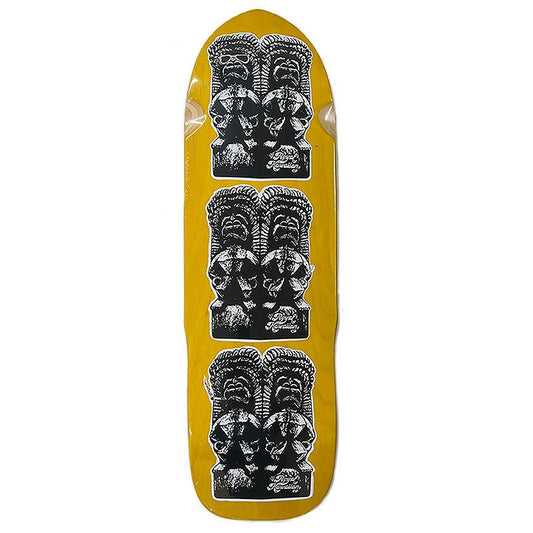 Royal Hawaiian Pool Service 9.75" x 32.25" TIKI Yellow Stain Skateboard Deck 5150 Skate Shop