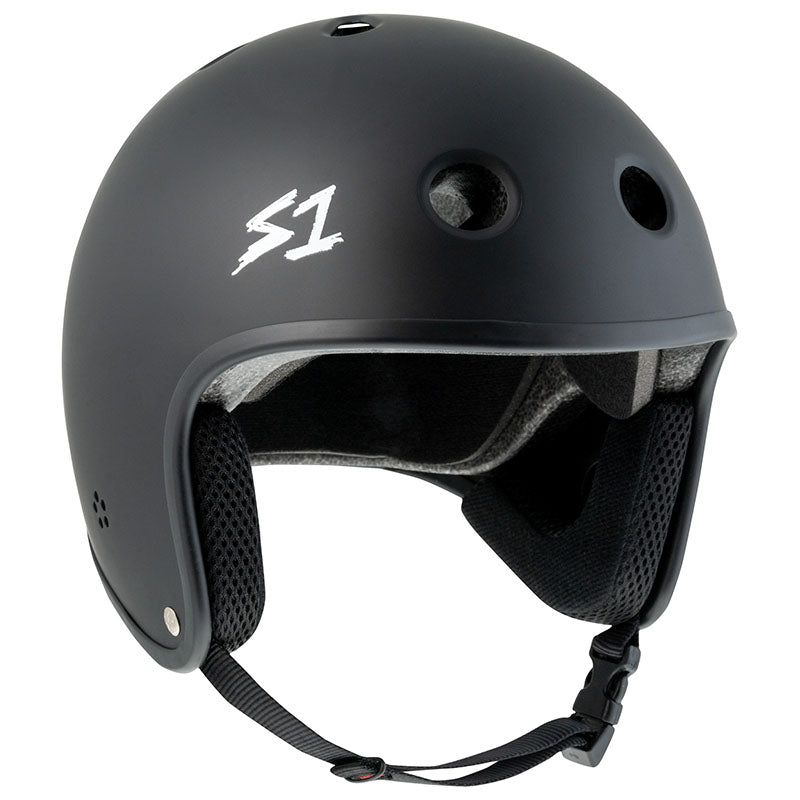 S1 Helmet Co. Lifer Retro Black Matte Helmet 5150 Skate Shop