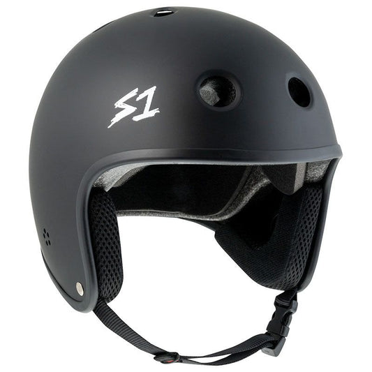S1 Helmet Co. Lifer Retro Black Matte Helmet 5150 Skate Shop