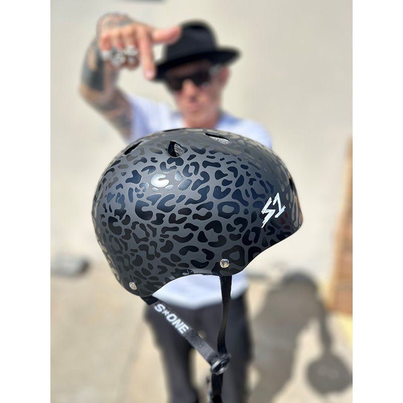 S1 Lifer Helmet - Black Leopard Matte - Hosoi Collab 5150 Skate Shop