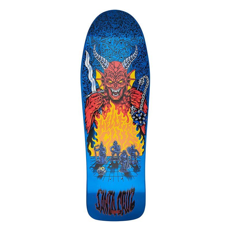 Santa Cruz 10.07" x 31.275" Stranger Things Knox Hellfire Pit Skateboard Deck 5150 Skate Shop
