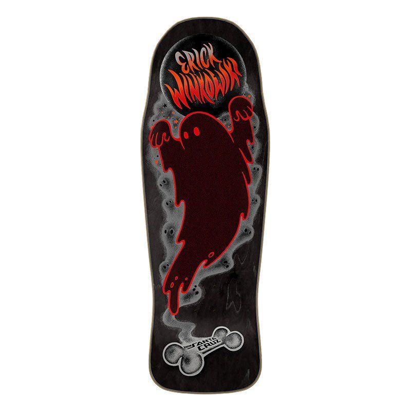 Santa Cruz 10.34" x  30.54" Winkowski Ghost Black Shaped Skateboard Deck 5150 Skate Shop