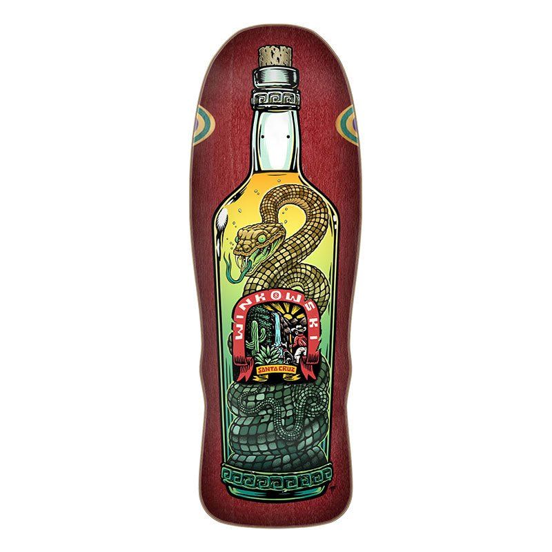 Santa Cruz 10.35" x 30.54" Winkowski Agave Snake Pro Shaped Skateboard Deck 5150 Skate Shop