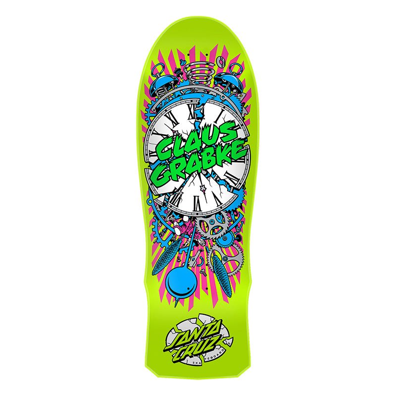 Santa Cruz 10.04" x 29.83" Grabke Exploding Clock Reissue Skateboard Deck (PRE-ORDER)-5150 Skate Shop