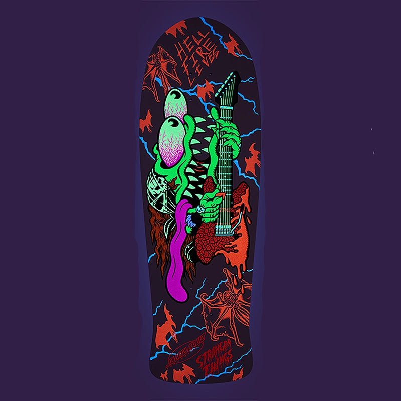 Santa Cruz 10.1" x 31.13" Stranger Things Meek Eddie Slasher Reveal Skateboard Deck (Coming Soon)