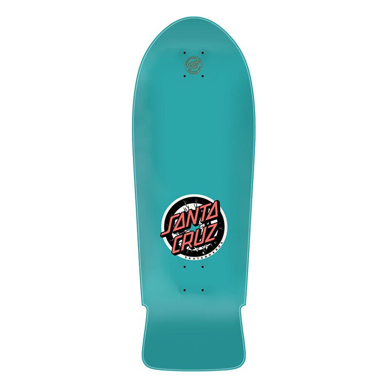 Santa Cruz 10.35" x 30.06" Roskopp Two Reissue TURQ DIP Skateboard Deck - 5150 Skate Shop