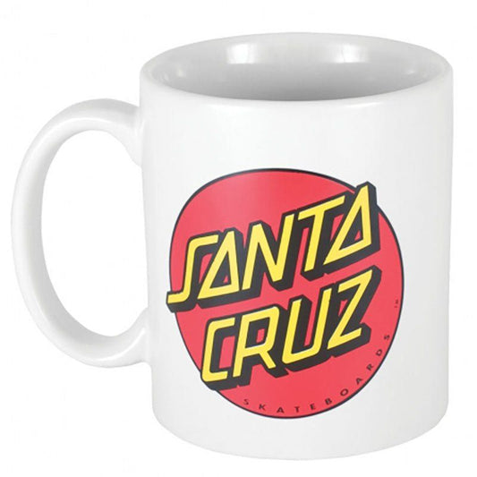 Santa Cruz 11 oz Classic WHITE Dot Mug 5150 Skate Shop