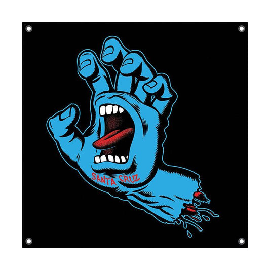 Santa Cruz 36" x 36" Screaming Hand Color Banner 5150 Skate Shop