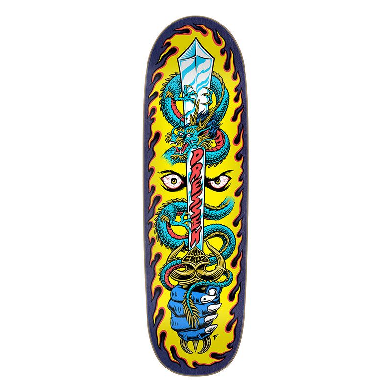 Santa Cruz 9.25" x 31.95" Dressen Sword Pro Shaped Skateboard Decks (Dropping May '26) 5150 Skate Shop