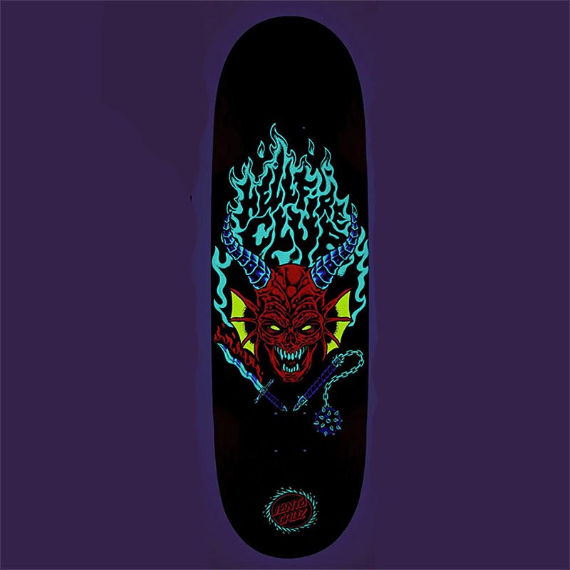 Santa Cruz 9" x 32" Stranger Things Hellfire Club Flames Skateboard Deck (Coming Soon)
