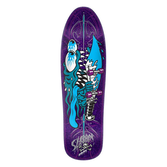 Santa Cruz 9.23" x 31.67" Meek Pinstripe Slasher Shaped Skateboard Deck (ON THE WAY) - 5150 Skate Shop