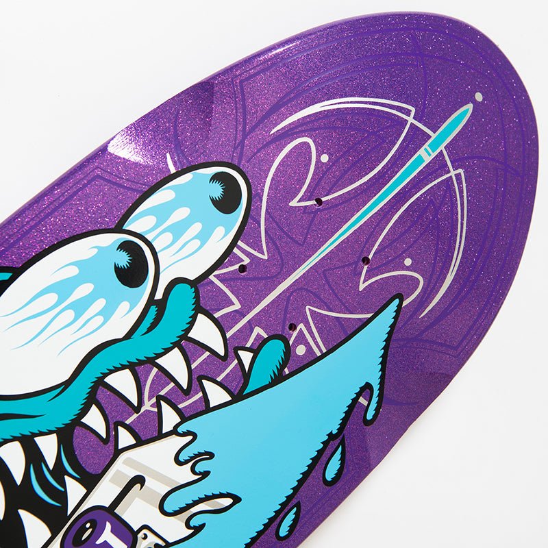 Santa Cruz 9.23" x 31.67" Meek Pinstripe Slasher Shaped Skateboard Deck (ON THE WAY) - 5150 Skate Shop