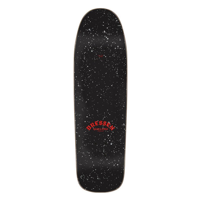 Santa Cruz 9.31" x 32.36" Dressen Rose Cross Shaped Skateboard Deck - 5150 Skate Shop