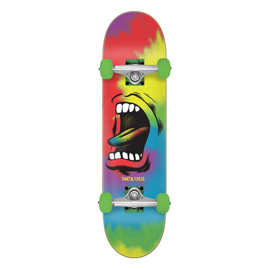 Santa Cruz Big Mouth Tie Dye Full 8.0" x 31.25" Complete Skateboard (Dylans Special) 5150 Skate Shop
