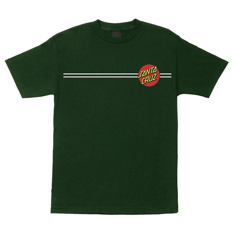 Santa Cruz Classic Dot Short Sleeve Heavyweight Mens Forest Green T-Shirts 5150 Skate Shop
