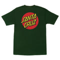 Santa Cruz Classic Dot Short Sleeve Heavyweight Mens Forest Green T-Shirts-5150 Skate Shop