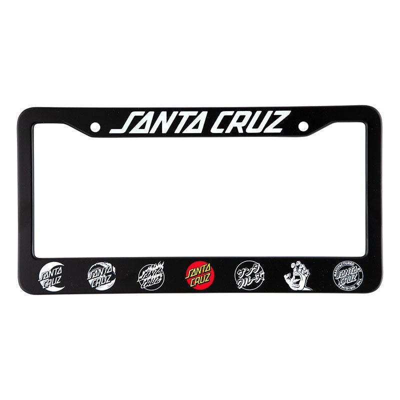 Santa Cruz Logo Classic License Plate Frame 5150 Skate Shop
