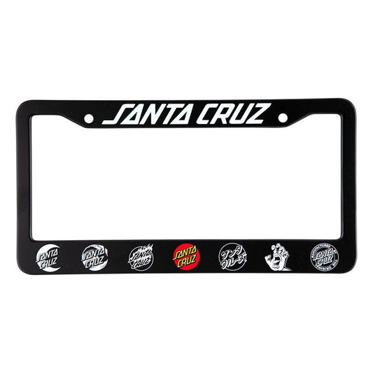 Santa Cruz Logo Classic License Plate Frame 5150 Skate Shop